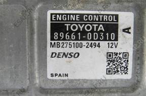 КОМПЛЕКТ БЛОК УПРАВЛЕНИЯ YARIS II 1.3 06-09 89661-0D310