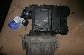 КОМПЛЕКТ БЛОК УПРАВЛЕНИЯ+BSI+КЛЮЧ Peugoet 206 2001 год 1.4