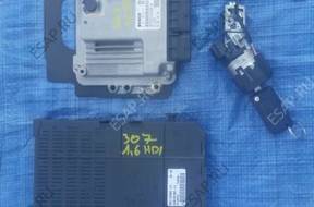 КОМПЛЕКТ BSI БЛОК УПРАВЛЕНИЯ PEUGEOT 307 1.6 HDI 9662213180