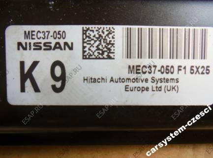 комплект ЭБУ MEC37-050 F1 5X25 K9 модуль комфорта 5WK4 8122 NISSAN PRIMERA P12 1.8 B