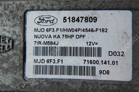 КОМПЛЕКТ FORD KA БЛОК УПРАВЛЕНИЯ 51847809 BSI 00517935210