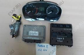 КОМПЛЕКТ IMO БЛОК УПРАВЛЕНИЯ ЗАМОК ЗАЖИГАНИЯ FABIA II 1.2 6V BBM