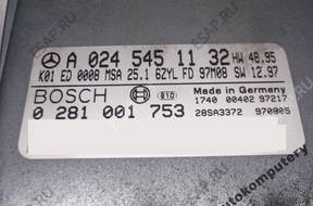 КОМПЛЕКТ КОМПЛЕКТ MERCEDES a0245451132 0281001753