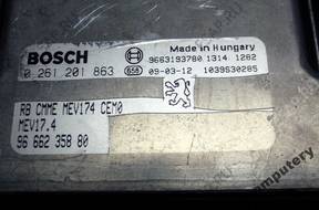 КОМПЛЕКТ КОМПЛЕКТ PEUGEOT 308 9666235880 0261201863