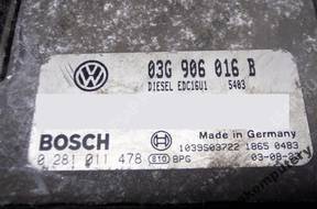 КОМПЛЕКТ КОМПЛЕКТ VW GOLF V 03g906016b 0281011478