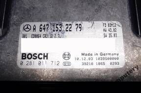 КОМПЛЕКТ MERCEDES C270 a6471532279 0281011712