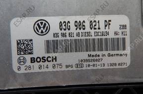КОМПЛЕКТ ПАНЕЛЬ ПРИБОРОВ VW CADDY 03G906021PF 0281014075