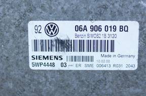 КОМПЛЕКТ START БЛОК УПРАВЛЕНИЯ GOLF IV 1,6 SR 06A906019BQ