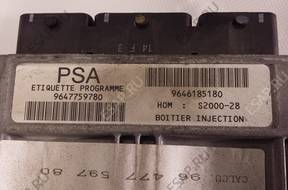 КОМПЛЕКТ START PEUGEOT 307 1.4 БЛОК УПРАВЛЕНИЯ 96511967800 год,