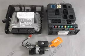 КОМПЛЕКТ ЗАЖИГАНИЯ БЛОК УПРАВЛЕНИЯ BSI PEUGEOT 207