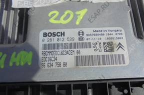 КОМПЛЕКТ ЗАЖИГАНИЯ БЛОК УПРАВЛЕНИЯ PEUGEOT 207 1,4 HDI