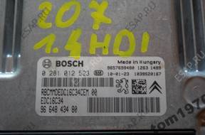 КОМПЛЕКТ ЗАЖИГАНИЯ БЛОК УПРАВЛЕНИЯ Peugeot 207 1.4 HDI