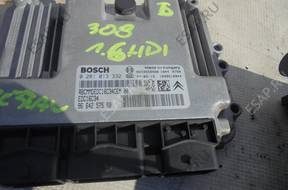 КОМПЛЕКТ ЗАЖИГАНИЯ БЛОК УПРАВЛЕНИЯ PEUGEOT 308 1,6 HDI