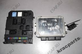 КОМПЛЕКТ ЗАЖИГАНИЯ BSI БЛОК УПРАВЛЕНИЯ PEUGEOT 207 1,6 HDI