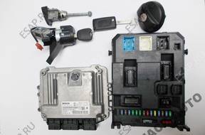 КОМПЛЕКТ ЗАЖИГАНИЯ PEUGEOT 207 1.6HDI БЛОК УПРАВЛЕНИЯ