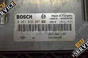 КОМПЛЕКТ ЗАЖИГАНИЯ RENAULT 0281016807 237100718 год,