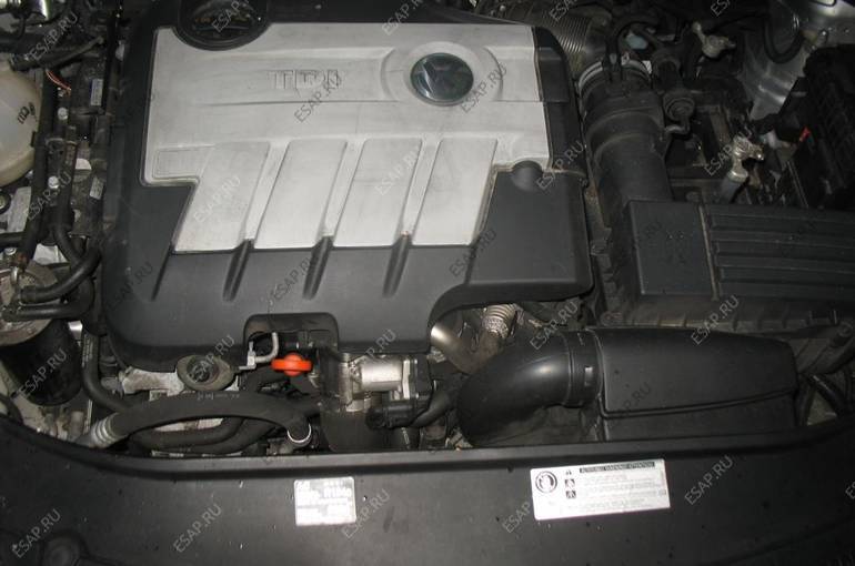 комплектный двигатель VW PASSAT B6 2.0 TDI CBBB