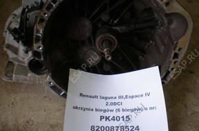 КОРОБКА ПЕРЕДАЧ 2,0 DCI RENAULT LAGUNA 3 III