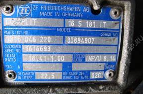 КОРОБКА ПЕРЕДАЧW ECOSPLIT ZF 16S181 IT DAF XF/CF