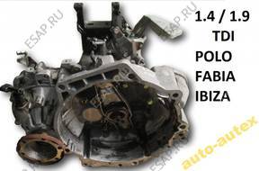 КОРОБКА ПЕРЕДАЧW GGU 1.4 1.9 TDI POLO FABIA IBIZA