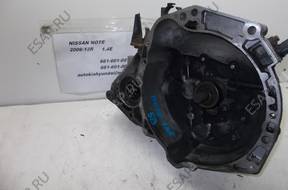 КОРОБКА ПЕРЕДАЧW NISSAN NOTE 1.4E 2006-12 год,