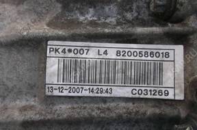 КОРОБКА ПЕРЕДАЧW PK4 007 RENAULT LAGUNA 3 2.0 DCI