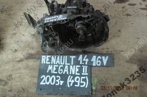 КОРОБКА ПЕРЕДАЧW RENAULT MEGANE II 1.4 16V 2003 год