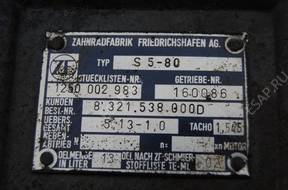 КОРОБКА ПЕРЕДАЧW TYP ZF S5-80 AUTOBUS AUTOKAR