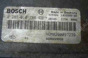 LAGUNA II 1.9 DCI БЛОК УПРАВЛЕНИЯ КОМПЛЕКТ 0281010786