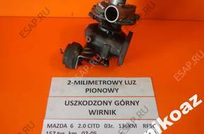 MAZDA 6 2.0 CITD 03 136KM  ТУРБОКОМПРЕССОР