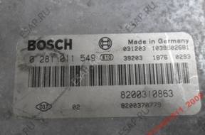 megane 1.9 dci БЛОК УПРАВЛЕНИЯ 0281011549 ,,8200310863