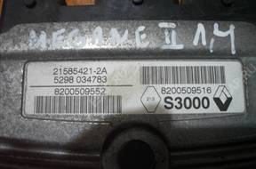 MEGANE II 1.4 16V БЛОК УПРАВЛЕНИЯ ДВИГАТЕЛЕМ 8200509516