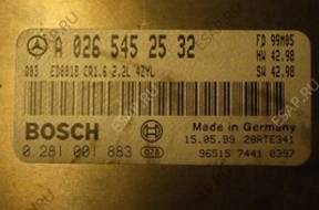 MERCEDES 2,2 CDI БЛОК УПРАВЛЕНИЯ 0281001883 A0265452532