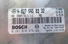MERCEDES 2,2 CDI БЛОК УПРАВЛЕНИЯ 0281010279 A0275458332