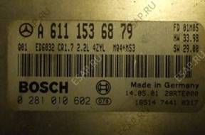 MERCEDES 2,2 CDI БЛОК УПРАВЛЕНИЯ 0281010602 A6111536879