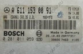 MERCEDES 2,2 CDI БЛОК УПРАВЛЕНИЯ A6111530091 0281011059 MERCEDES 2,2 CDI БЛОК УПРАВЛЕНИЯ A6111530091 0281011059