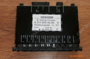 MERCEDES 211 209 МОДУЛЬ СИДЕНЬЯ KIEROWCY A2118704626 MERCEDES 211 209 МОДУЛЬ СИДЕНЬЯ KIEROWCY A2118704626