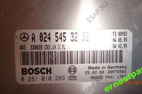 MERCEDES 2.7 CDI A 024545323 0281010283 БЛОК УПРАВЛЕНИЯ MERCEDES 2.7 CDI A 024545323 0281010283 БЛОК УПРАВЛЕНИЯ