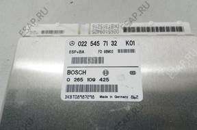 MERCEDES A KLASA БЛОК УПРАВЛЕНИЯ ESP BOSCH 0265109425