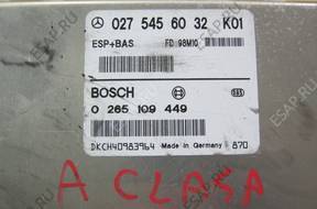 MERCEDES A KLASA W168 МОДУЛЬ ESP+BAS 0275456032K01