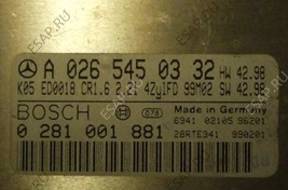 MERCEDES БЛОК УПРАВЛЕНИЯ 0281001881 A0265450332 БЕЗ КОДА