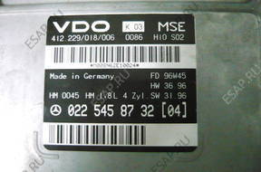 MERCEDES C-KLASA БЛОК УПРАВЛЕНИЯ ДВИГАТЕЛЕМ 0225458732