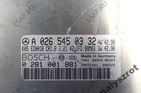 MERCEDES C W202 2.2 CDI БЛОК УПРАВЛЕНИЯ A0265450332 BOSCH