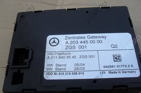 MERCEDES C W203 МОДУЛЬ БЛОК УПРАВЛЕНИЯ GATEWAY A2034450000