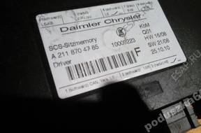 Mercedes E 211 8704785 ЛЕВЫЙ МОДУЛЬ СИДЕНЬЯ kierowcy Mercedes E 211 8704785 ЛЕВЫЙ МОДУЛЬ СИДЕНЬЯ kierowcy