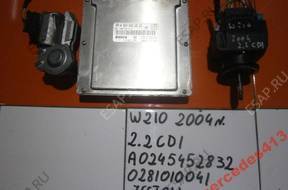 MERCEDES E W210 2.2CDI БЛОК УПРАВЛЕНИЯ КОМПЛЕКТ A0245452832