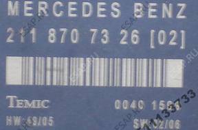 MERCEDES E W211 LIFT МОДУЛЬ БЛОК УПРАВЛЕНИЯ 2118707326