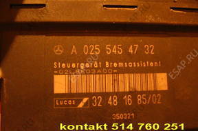 MERCEDES E300 БЛОК УПРАВЛЕНИЯ BAS 0255454732 A0255454732