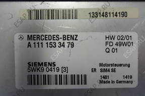 Mercedes МОДУЛЬ БЛОК УПРАВЛЕНИЯ 111 A111 A1111533779
