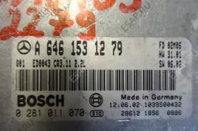 Mercedes МОДУЛЬ БЛОК УПРАВЛЕНИЯ 646 a646 A6461531279